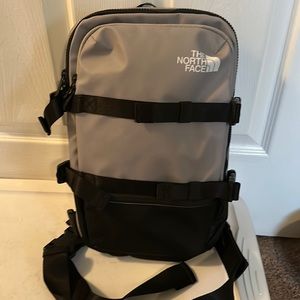 North face body sling backpack black and grey